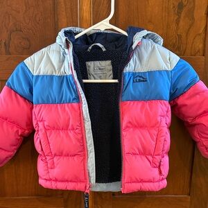 L.L. Bean Kids' 3T Colorblock Down Jacket